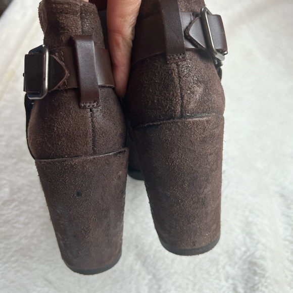 Ash Falcon Black Leather Moto Ankle Boots Harness Booties Womens 37 - Picture 5 of 7